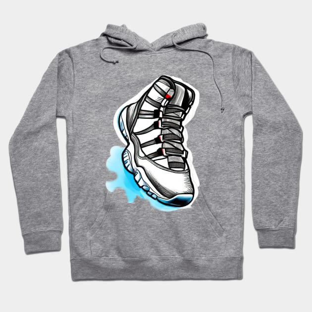 AJ XI Hoodie by Buff Geeks Art